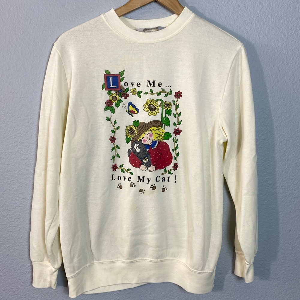 Vintage Blair Grandma Cat Sweatshirt